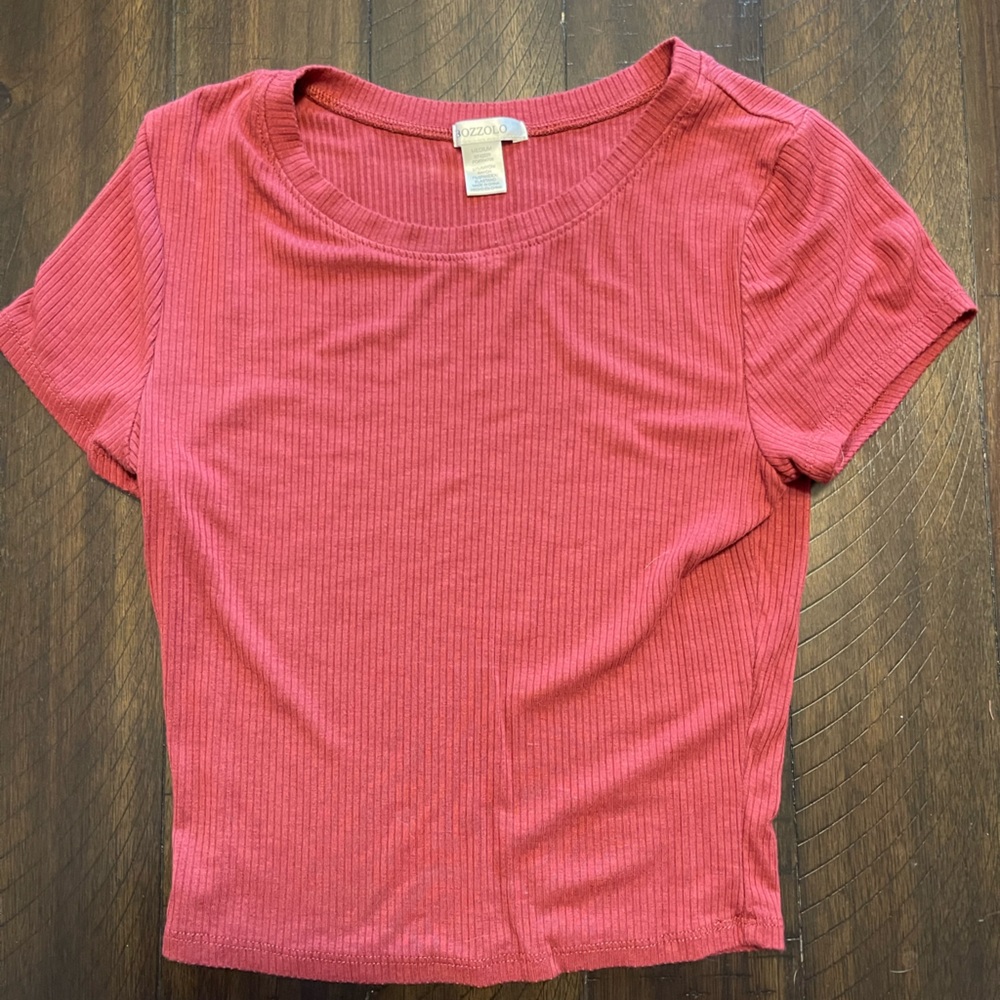 BOZZOLO Maroon Crop Top